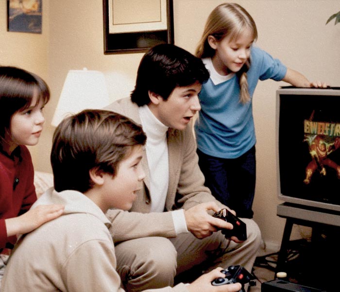 Family Playing a Game